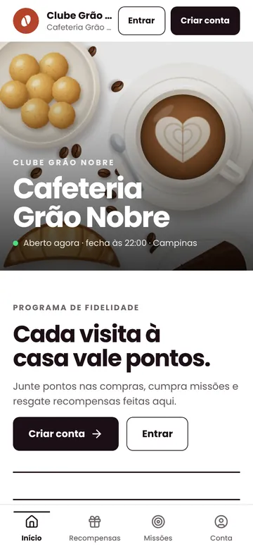 Template Editorial do clube: capa grande e título em destaque